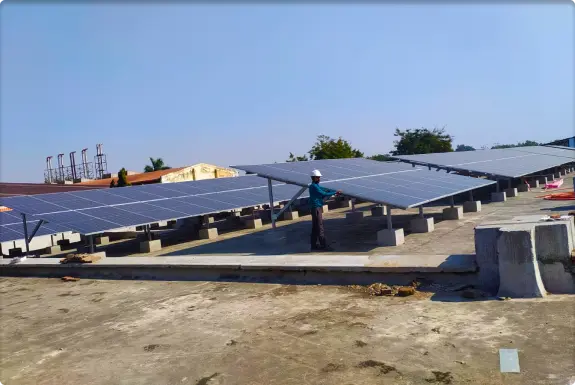 175 KW ongrid solar power system installed at Tecumseh Products India Pvt Ltd - BALLABGARH FARIDABAD- HARYANA ON RCC ROOFTOP
