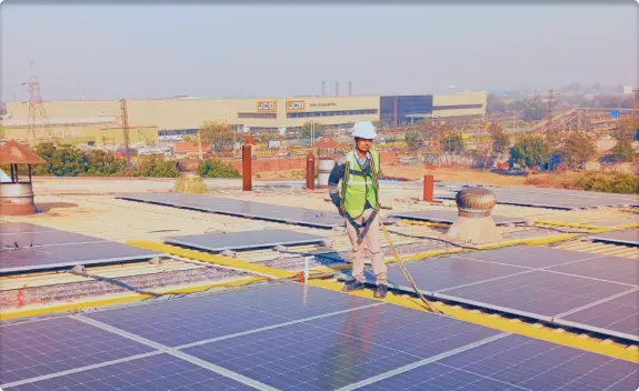 503 kw ongrid solar power system installed at Tecumseh Products India Pvt Ltd - BALLABGARH FARIDABAD- HARYANA